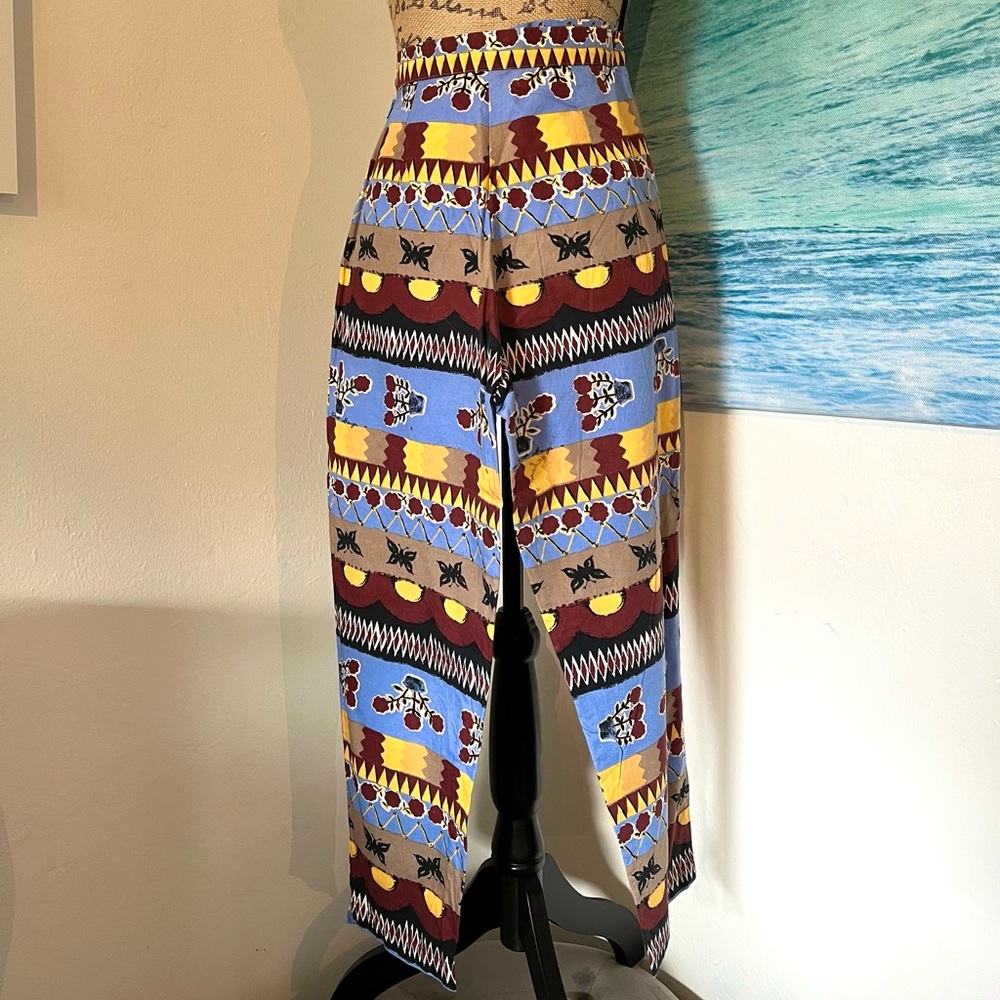 Vintage Anne Elisabeth Abaya Paris Patterned Pants